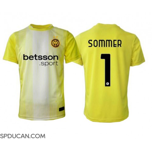 Muški Nogometni Dres Inter Milan Yann Sommer #1 Golmanski Gostujuci 2025-26 Kratak Rukav